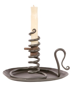 Iron Candleholders and Vases