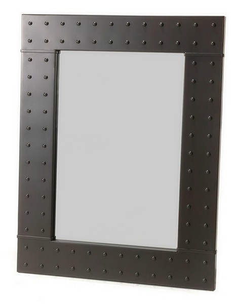 Rectangle Rivet Wall Mirror